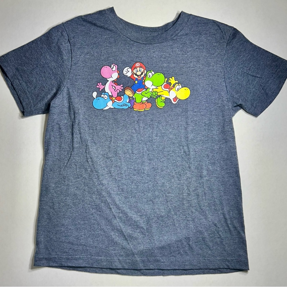 Authentic Vintage Nintendo Kids Graphic T-Shirt - Gray
